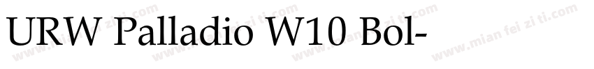 URW Palladio W10 Bol字体转换